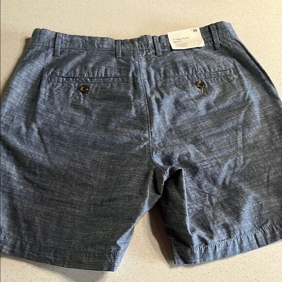NWT Goodfellow & Co Linden Blue Flat Front Shorts Size 30/7 - Picture 4 of 10